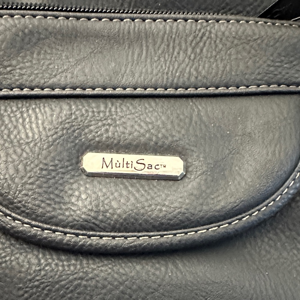 MultiSac Black Leather Bag